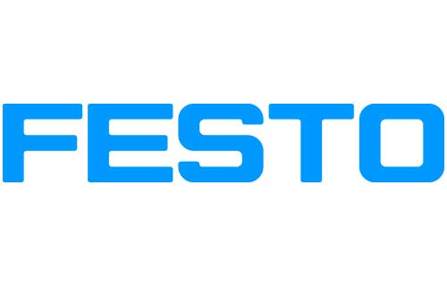Festo-Logo auf weißem Hintergrund.